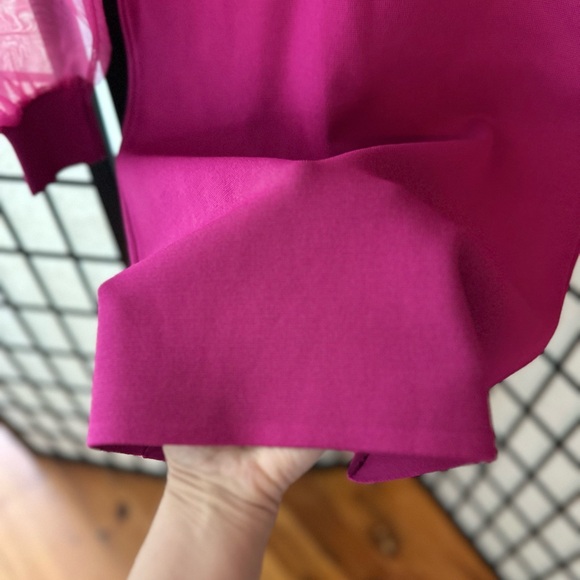 House of Harlow 1960 Pink Sheath Dress with Bishop Sleeves - Picture 8 of 8